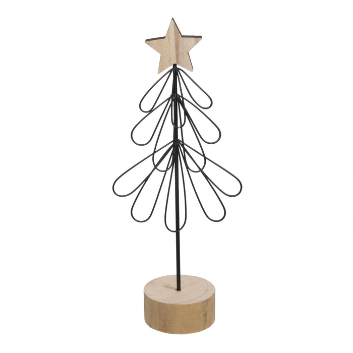 <h4>Kerst Deco boom metaal curl d09*23cm</h4>