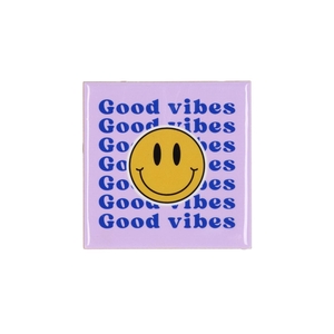 Tile Smiley Yellow/orange/pink 10x10x1cm Nm