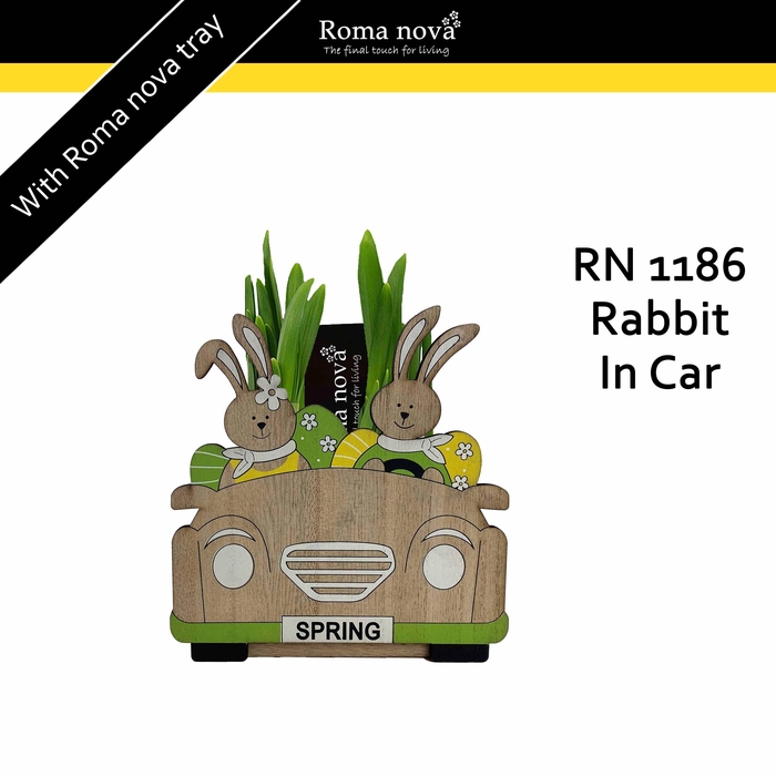 <h4>1186 - Rabbit In Car (Tete a Tete)</h4>