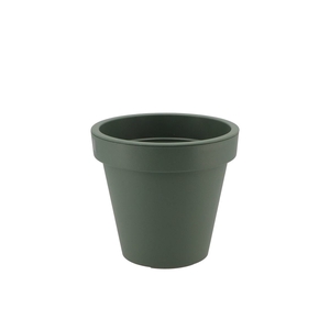 Plastic Green Pot Synthetic Wide Edge 20cm