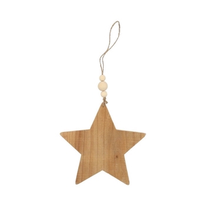 Christmas natural Hanging star 10cm