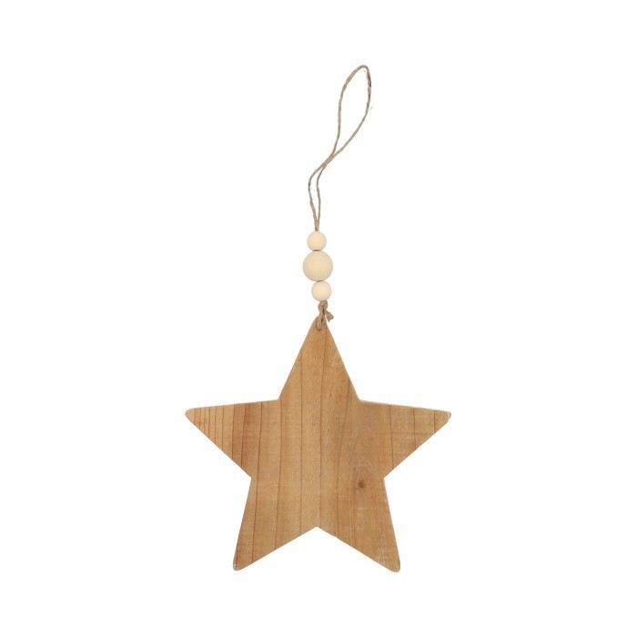 <h4>Christmas natural Hanging star 10cm</h4>