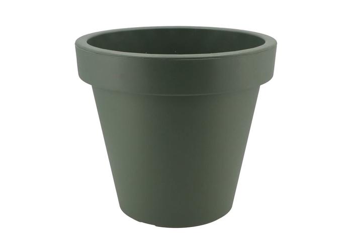 <h4>Plastic Green Pot Synthetic Wide Edge 40cm</h4>