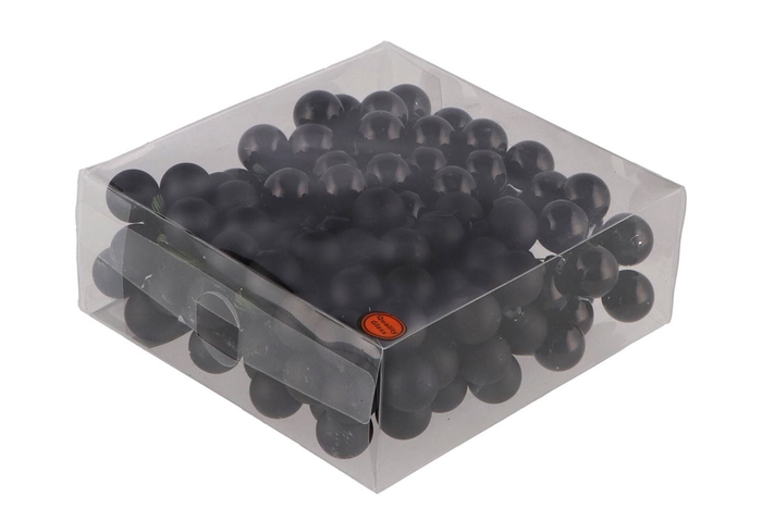 <h4>Glass Ball Combi Black 25mm P/144</h4>