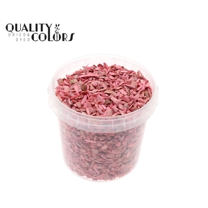 Wood chips 1 ltr bucket Frosted Pink