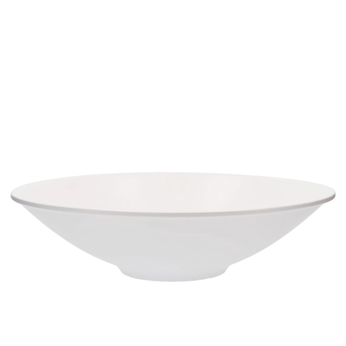 <h4>Ceramic Bowl White Mat Flat 40x11cm</h4>