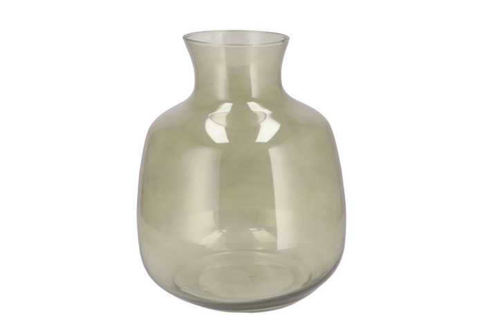 <h4>Mira Olive Green Glass Bottle Big 24x24x28cm</h4>