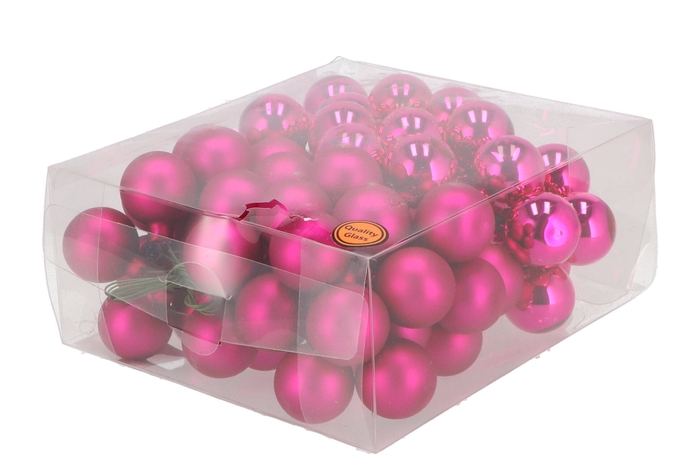 Glass Ball Fuchsia 30mm P/72