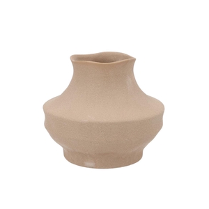 Junia Brown Organic Vase 24x24x20cm Nm