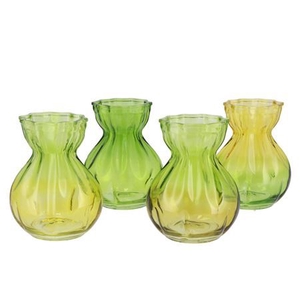 BICOLORE FOREST GREEN CANDY VASE AS