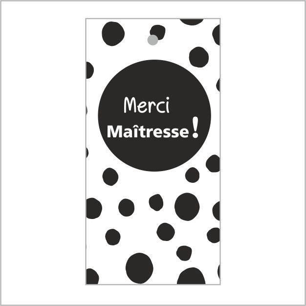 <h4>Kaart 5*10cm x20 Maîtresse</h4>