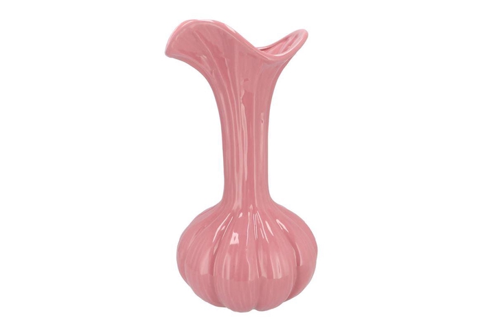 <h4>Mia Pink Vase Garlic 21x21x44cm Nm</h4>