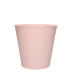 Valentine Zinc Hearts pot d16*15cm