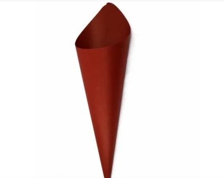 <h4>CONE BOUQUET 44 cm x 12,5 x 9 cm c /10 un LISO VERMELHO</h4>