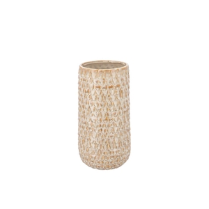 Liv Sand Structure Vase 13x13x20cm Nm