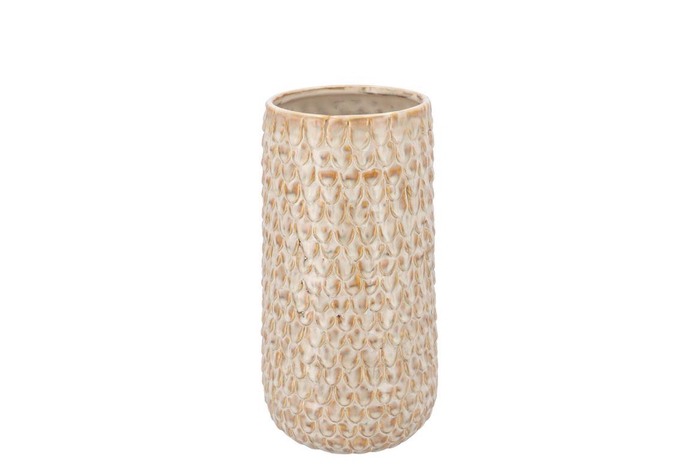 <h4>Liv Sand Structure Vase 13x13x20cm Nm</h4>