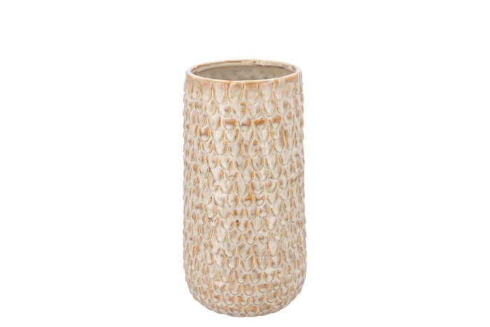 <h4>Liv Sand Structure Vase 13x13x20cm</h4>