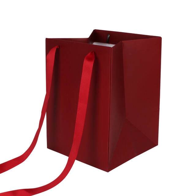 <h4>Bag Elegant carton 18x18xH25cm Bordeaux 20/bag</h4>