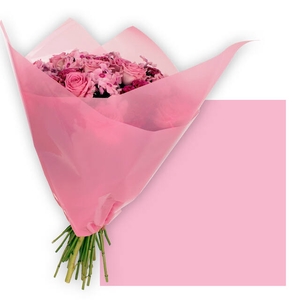 Vellen 80x80cm OPP50 Frost roze 100st/pak