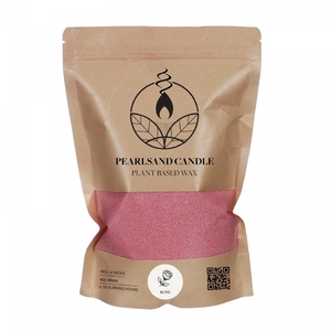 Candle Pearlsand 400gr+4wick Rose