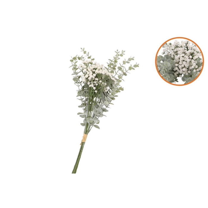 <h4>Silk Eucalyptus/gypsophila Bundle Green</h4>
