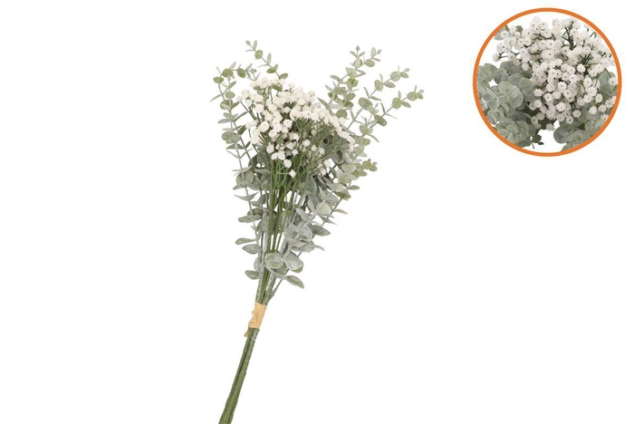 <h4>Silk Eucalyptus/gypsophila Bundle Green</h4>