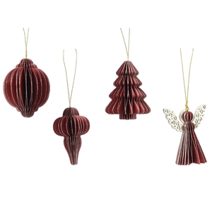 Kerst Hanger figuur 3D 60mm ass.