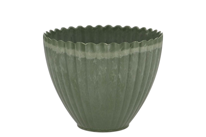 <h4>Melamine Lisa Green Pot 13x10x12cm</h4>