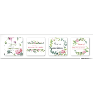 Autocollant Heureux anniversaire (3046050F)