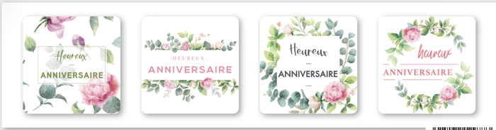 <h4>Autocollant Heureux anniversaire (3046050F)</h4>