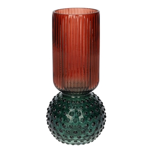 Vase Themba stripes/dots d7/9.5xh20