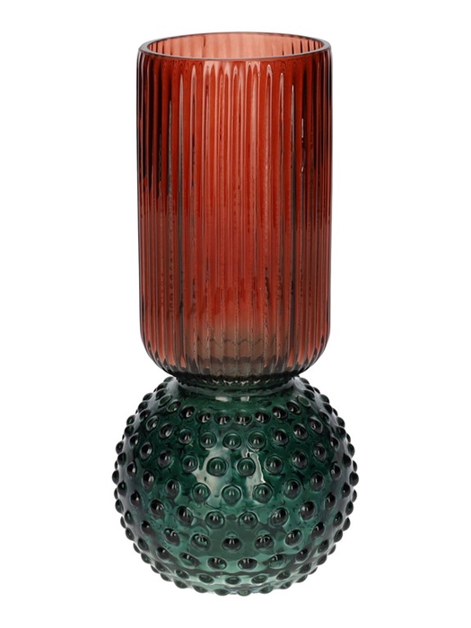 <h4>Vase Themba stripes/dots d7/9.5xh20</h4>