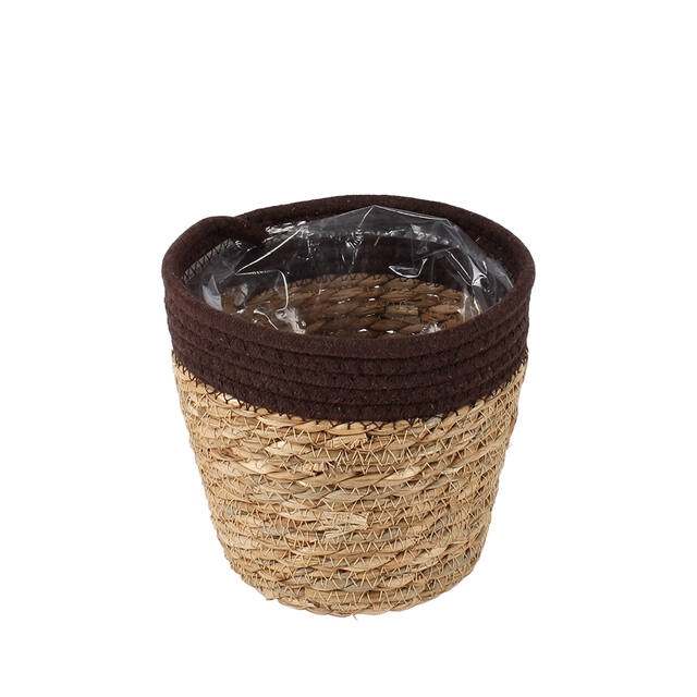 <h4>Basket Saga straw19xH17cm brown</h4>