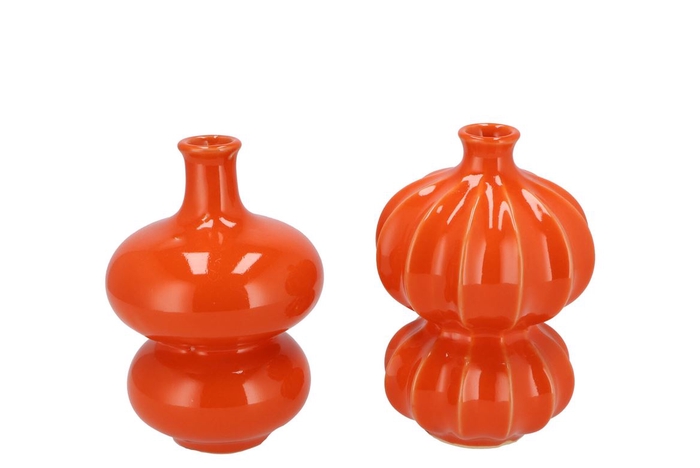 <h4>Luna Orange Bubbles Vase Ass Nm</h4>