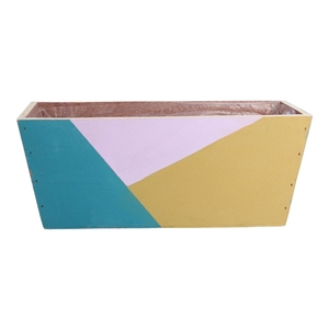 Planter Levi 25x13.5x10 ochre \\ petrol