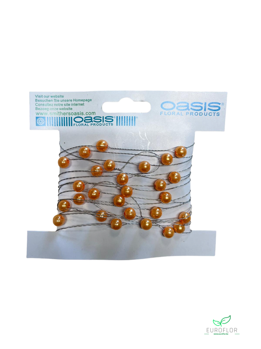 OASIS PEARLS ON WIRE APRICOT 3M