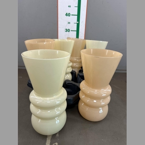 GLAS DIABOLO DIV KLEUREN H25XD12.5CM