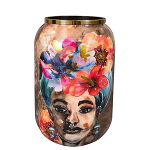 Metal Majestic vase d30*42cm