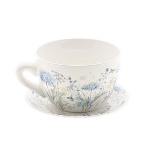 POT CUP/SAUCER FLORIN L23W19H12