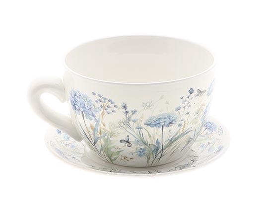 <h4>POT CUP/SAUCER FLORIN L23W19H12</h4>