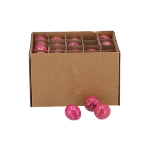 Eggs Quail Fuchsia Glitter P/60