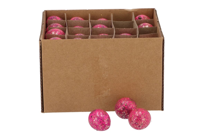 <h4>Eggs Quail Fuchsia Glitter P/60</h4>