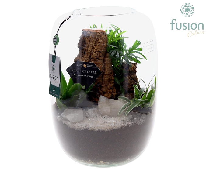 <h4>Green Bottle Isabella XLarge Edelstenen met arrangement</h4>