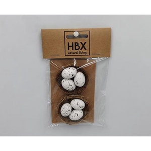 Birdsnest With Egg 2 Pcs L10W16H2