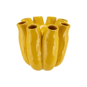 Luna Yellow Tube Vase 28x28cm Nm