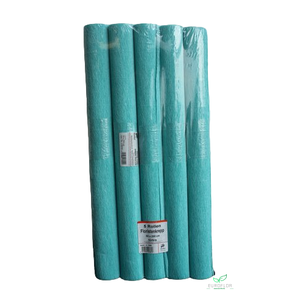 FLORISTENCREPE 50CM*2,5M TURQUOISE 5 ROLLEN