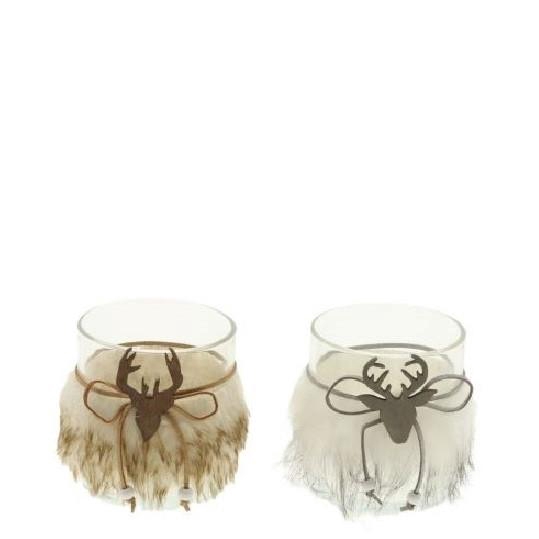 <h4>Theelicht rendier d09*10cm</h4>