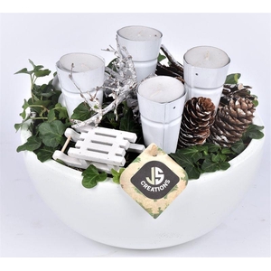 Keramiek schaal wit 22cm