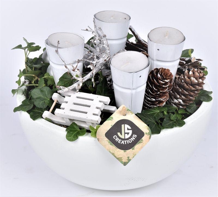 <h4>Keramiek schaal wit 22cm</h4>