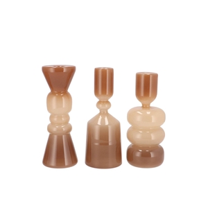 May Naturel Brown Vase Curves Ass 8x8x21cm